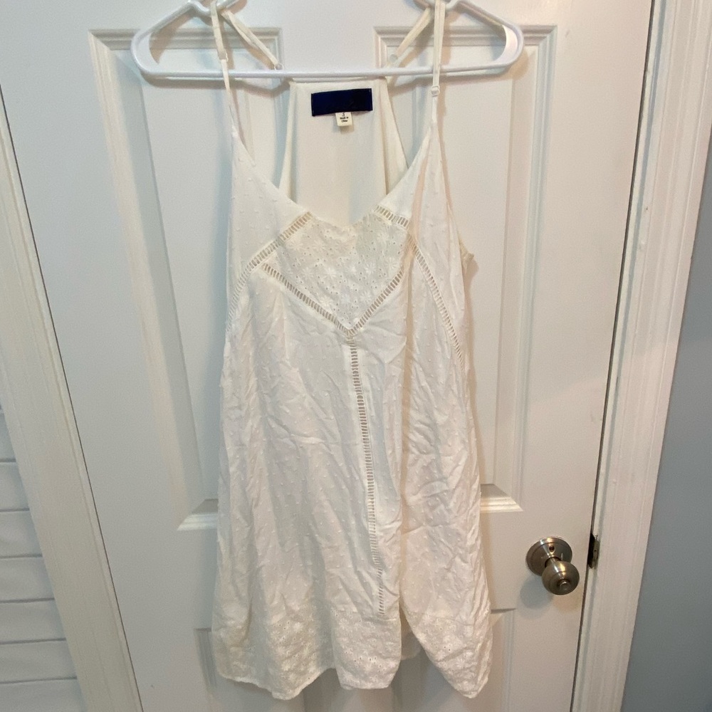 White embroidery dress from Lulus